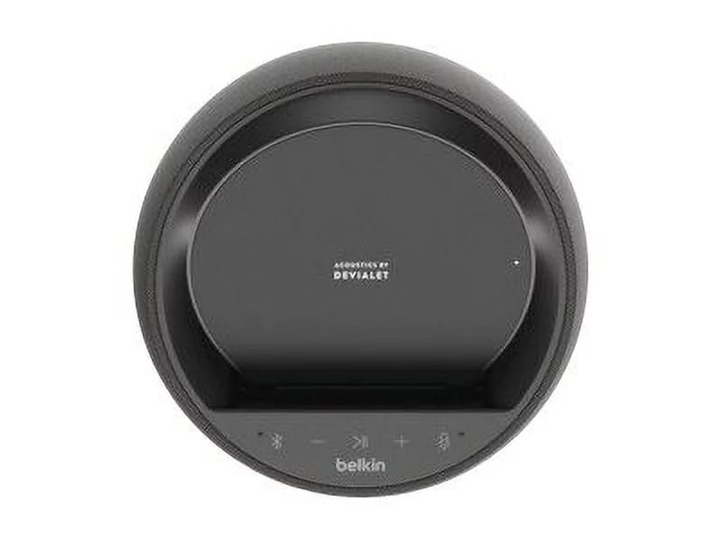 Black Portable Bluetooth Speaker with Wireless Phone Charger E472