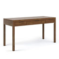 Solid Wood Contemporary 60 " Desk in Medium Saddle Brown K298