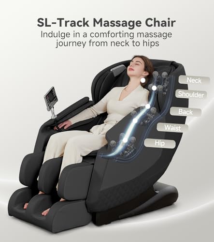 Brown Zero Gravity SL-Track Shiatsu Massage Chair Recliner K704