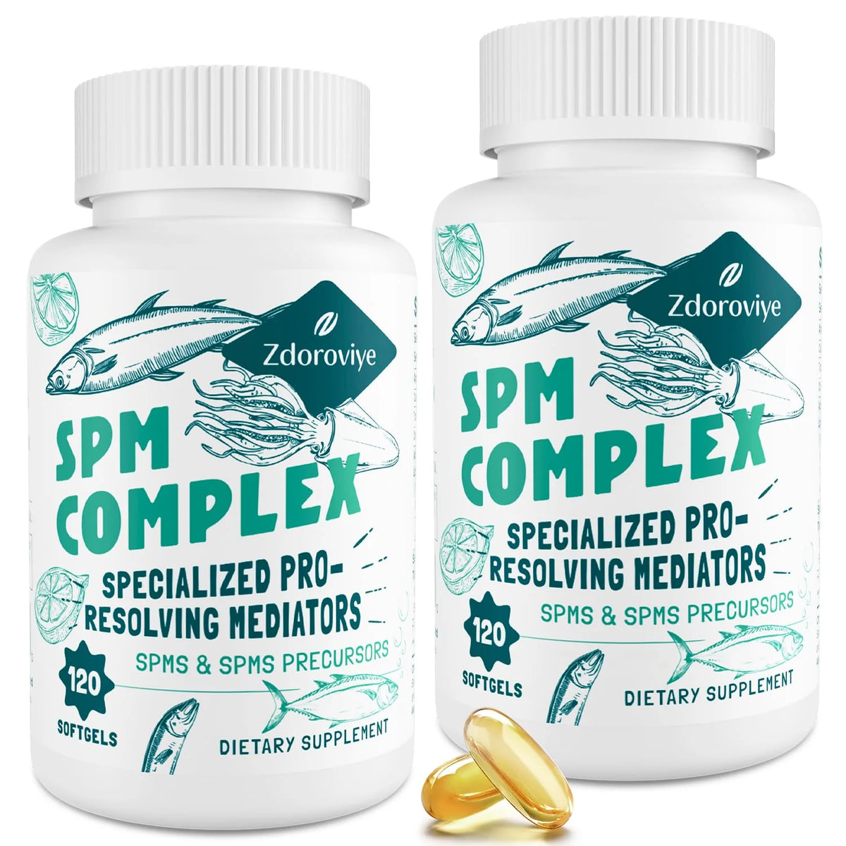 120 Softgels SPM Supplement F8439